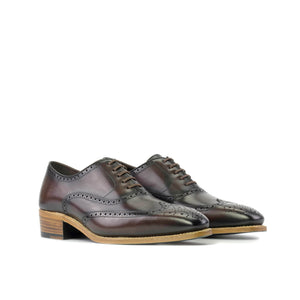 Box Calf leather Oxfords Made in Spain Goodyear Welted Oxford brogues in Dark Brown Colour